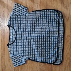 Madewell flannel black and white shirt